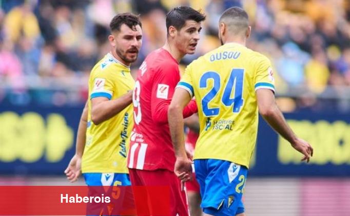 Atletico Madrid'e Cadiz deplasmanında şok