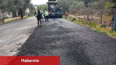 Bodrum'da Sıcak Asfalt Çalışmaları