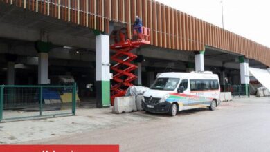 Kocaeli'deki pazar alanına sundurma çalışması başladı