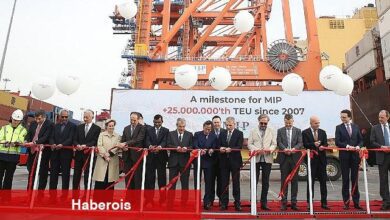Mersin Uluslararası Limanı 25 milyon TEU'nun üzerinde konteyner elleçleyerek yeni bir kilometre taşına ulaştı