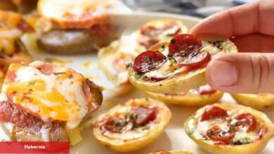 Patates pizza nasıl yapılır? Minik patates pizza tarifi! - Haberois Patates pizza nasıl yapılır? Minik patates pizza tarifi!