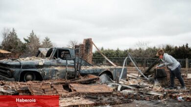 Teksas'taki Smokehouse Creek Yangınından Sahneler