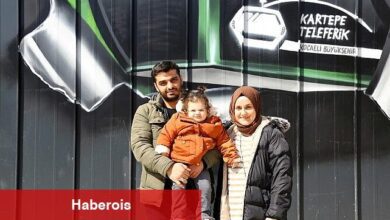 Teleferiğin ilk yolcusu 1 yaşındaki Mila bebek