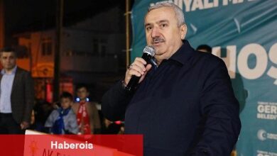 Yeniyalı'da miting gibi seçim irtibat ofisi açılışı