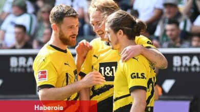 10 kişi kalan Dortmund, deplasmanda kazandı! - Haberois 10 kişi kalan Dortmund, deplasmanda kazandı!