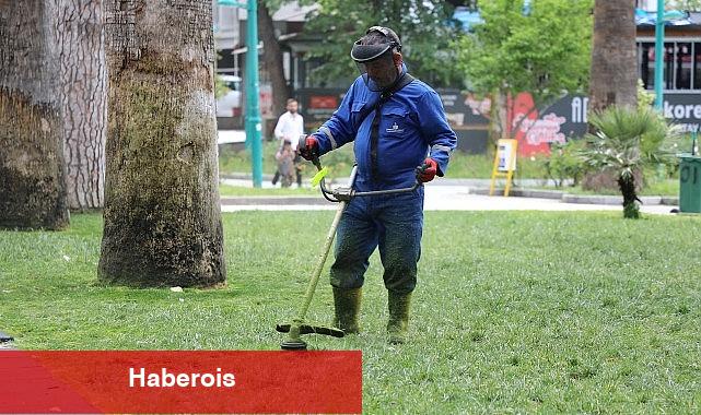 Edremit'te parklara bahar bakımı - Haberois Edremit'te parklara bahar bakımı