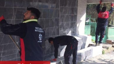 Kocaeli'de Biberoğlu Mahallesi’ndeki çeşme onarıldı