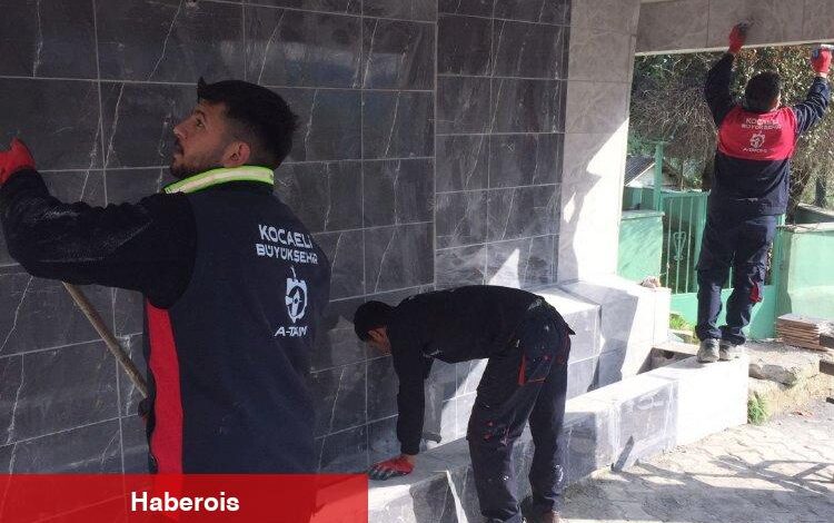 Kocaeli'de Biberoğlu Mahallesi’ndeki çeşme onarıldı
