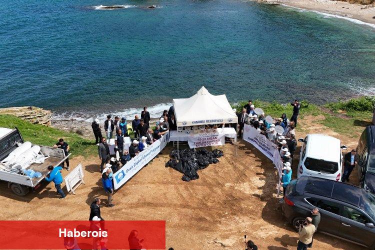 Kocaeli'de Sardala Koyu’ndan 30 poşet atık toplandı