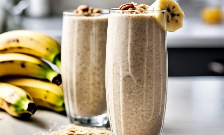 Muzlu Yulaflı Smoothie - Haberois Muzlu Yulaflı Smoothie