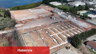 Tenis merkezine modern sosyal tesis binası