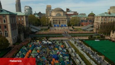 Üniversite Protestocuları İsrail'den çekilmeyi bir miting çığlığı haline getiriyor