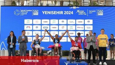 Yenişehir'deki Dünya Paratriatlon Kupası'nda tarih yazıldı