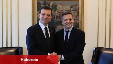 Atina Belediye Başkanı Haris Doukas Ekrem İmamoğlu'na Tebrik Ziyareti