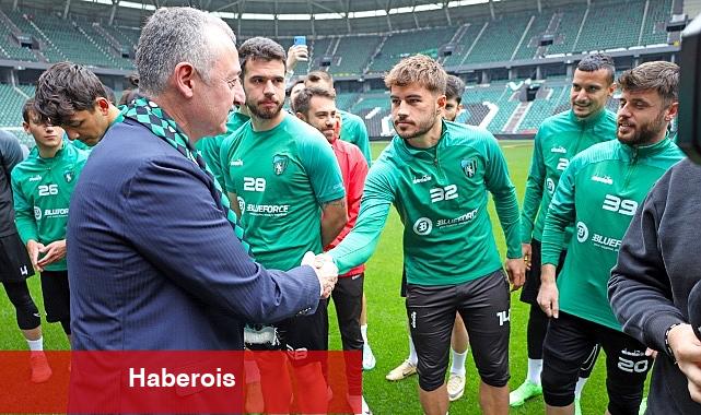 Başkan Büyükakın'dan Kocaelispor'a moral ziyareti