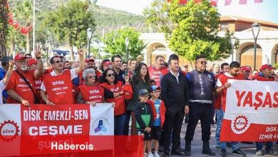 Çeşme'de 1 Mayıs coşkusu