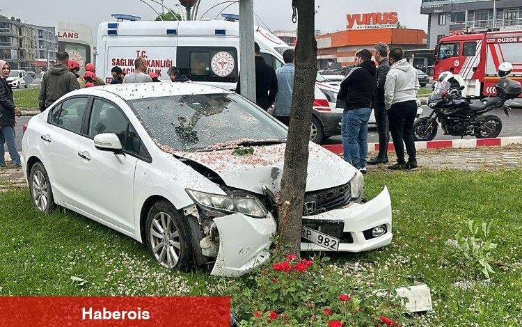 Düzce'de trafik kazası: 2 yaralı - Haberois Düzce'de trafik kazası: 2 yaralı