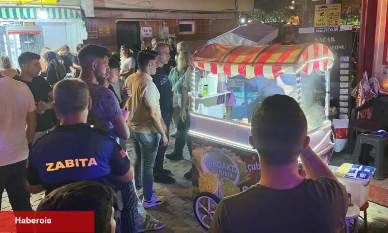 Bursa'da sahile akşam denetimi