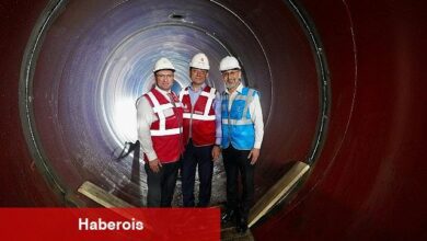 İBB Başkanı Ekrem İmamoğlu, İSKİ'nin kentte yürüttüğü en büyük içme suyu projesi Kağıthane-Bahçelievler-Sefaköy İçme Suyu Tüneli'nde incelemelerde bulundu