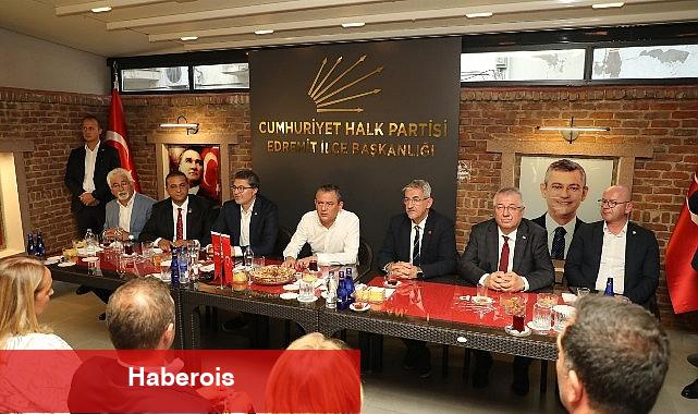 Özgür Özel Edremit Belediyesi'ni ziyaret etti - Haberois Özgür Özel Edremit Belediyesi'ni ziyaret etti