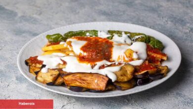 Serin bir lezzet: Tahinli yoğurtlu patlıcan kızartma
