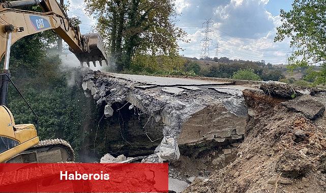 Tatarahmet Köyü Köprüsü yıkıldı, yenisi yapılıyor