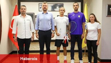 Bucalı şampiyon sporcudan Başkan Görkem Duman'a ziyaret