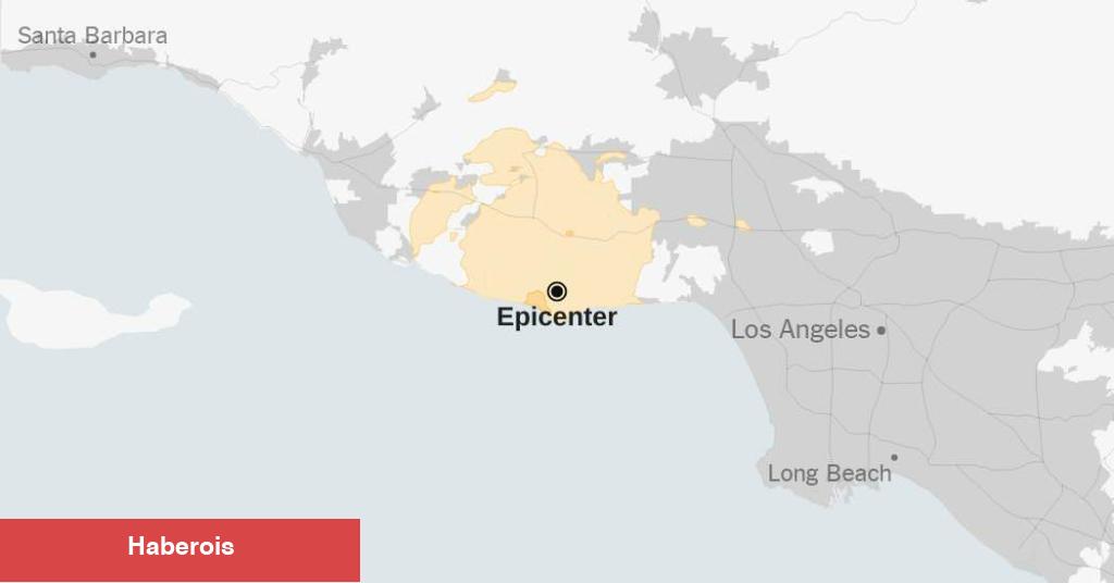 Deprem Los Angeles Yakınlarındaki Kıyı Bölgesini Sarstı