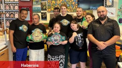 Şampiyon boksörlerden Down Cafe'ye manalı ziyaret