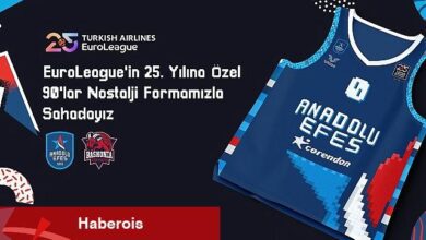 Anadolu Efes, EuroLeague'in 25. Yılına Özel 90'lar Nostalji Forması ile Sahaya Çıkacak