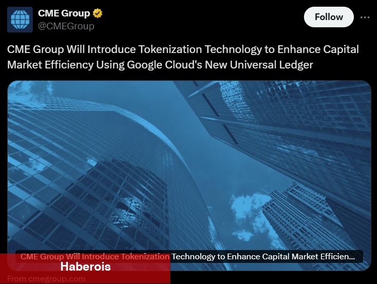 CME Group ve Google Cloud’tan Atak: Tokenizasyon Çağı Başlıyor! - Haberois CME Group ve Google Cloud’tan Atak: Tokenizasyon Çağı Başlıyor!