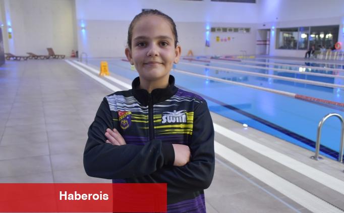 Biyonik kulakla duyan Aybüke yüzmede ulusal grubu hedefliyor