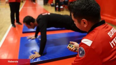 Bursa'da itfaiye eri olabilmek için ter döktüler