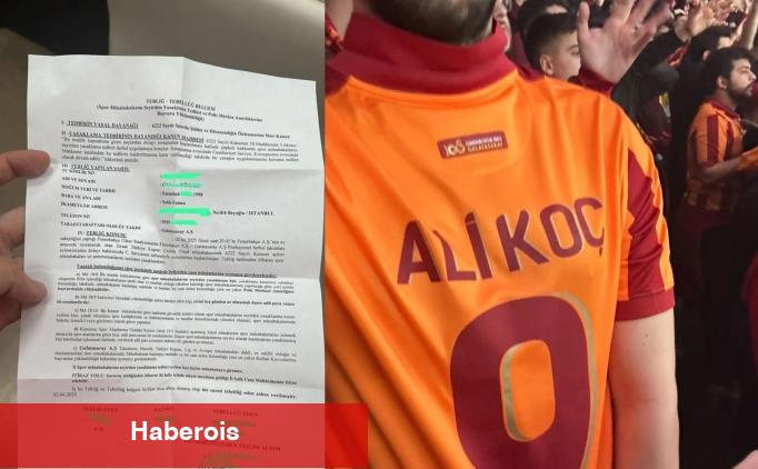 Derbide 'Ali Koç forması'na ceza