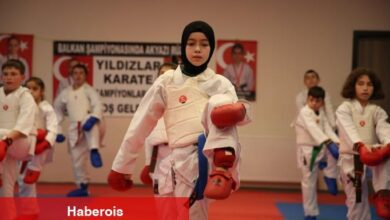 Diyetisyenin tavsiyesiyle karateye başlayan Dilara'nın maksadı ulusal forma