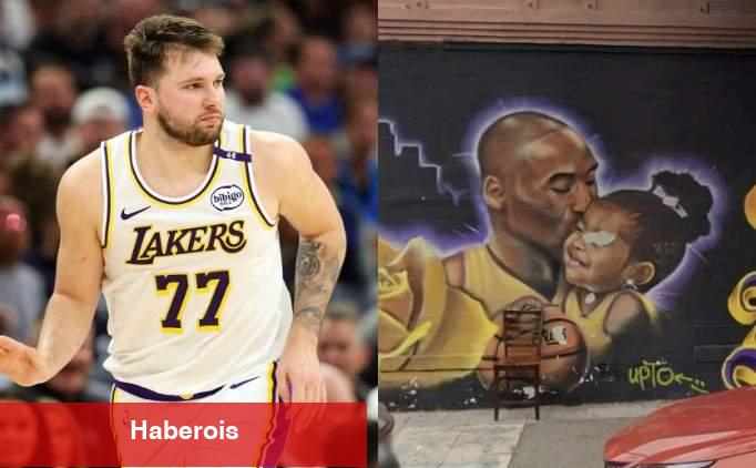 Doncic'ten Kobe ve Gigi duvar fotoğrafına büyük takviye