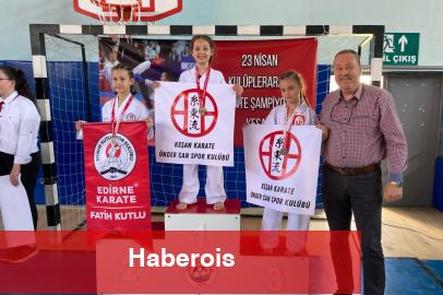 Edirne Keşan'da karatede 95 madalya ile tarihi rekor!