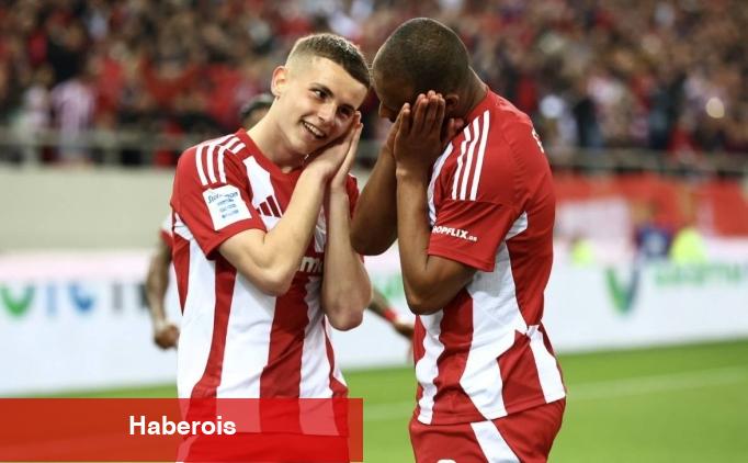 Halil Umut Meler'in yönettiği maçta Olympiakos, AEK'yi geçti!