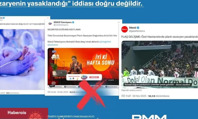 İletişim'den 'planlı sezaryen' savlarına açıklama - Haberois İletişim'den 'planlı sezaryen' savlarına açıklama