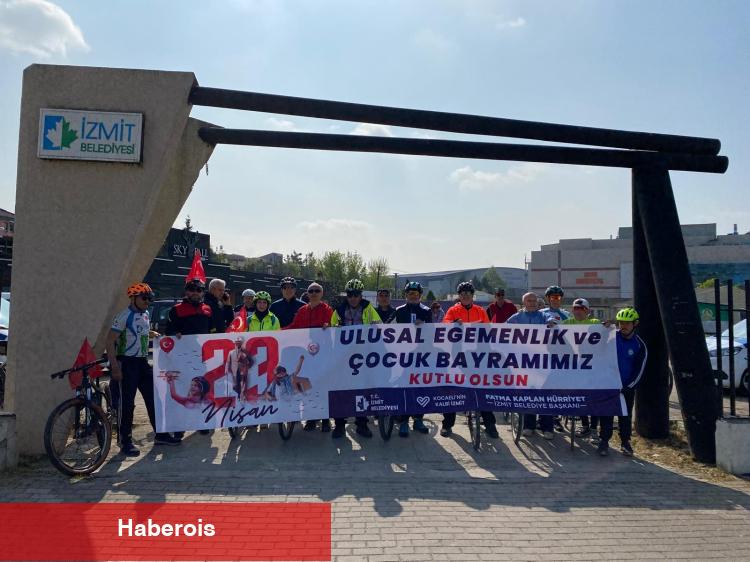 İzmit’te 23 Nisan coşkusu bisiklet çeşidi ile başladı