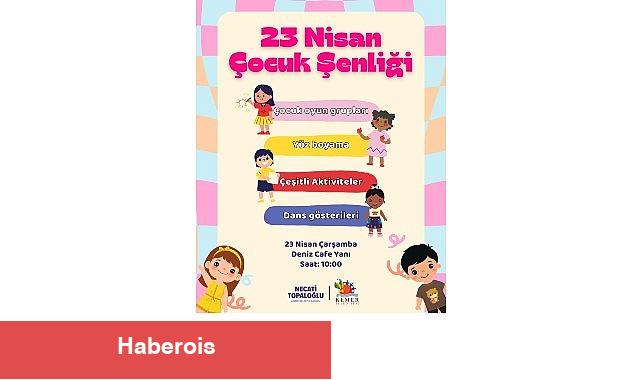 Kemer Belediyesi'nden 23 Nisan Çocuk Şenliği