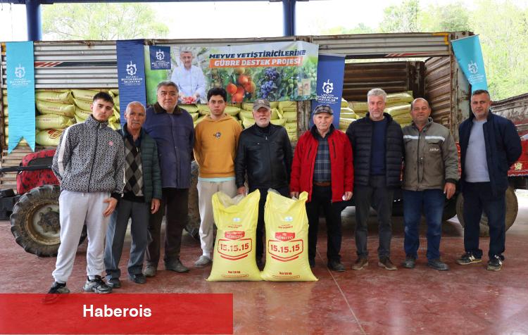 Kocaeli'den yaklaşık 2 bin üreticiye 500 ton gübre takviyesi