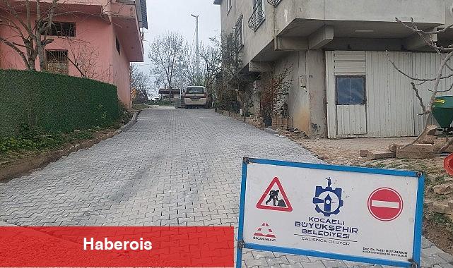 Körfez'in köylerine parke taşı döşeniyor