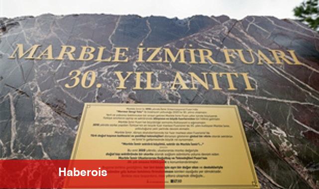 Marble İzmir'in 30'uncu yılına özel anıt Kültürpark'ta açıldı