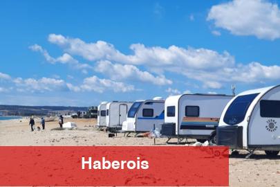 Mecidiye Sahili’nde karavan yoğunluğu - Haberois Mecidiye Sahili’nde karavan yoğunluğu