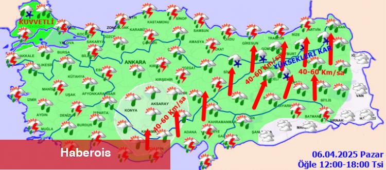 Meteoroloji'den çok sayıda il için uyarı: Gök gürültülü sağanak ve kuvvetli rüzgar bekleniyor! - Haberois Meteoroloji'den çok sayıda il için uyarı: Gök gürültülü sağanak ve kuvvetli rüzgar bekleniyor!