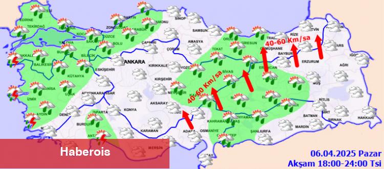 Meteoroloji'den çok sayıda il için uyarı: Gök gürültülü sağanak ve kuvvetli rüzgar bekleniyor! - Haberois Meteoroloji'den çok sayıda il için uyarı: Gök gürültülü sağanak ve kuvvetli rüzgar bekleniyor!
