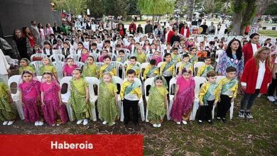 Minik öğrencilerden 23 Nisan gösterisi