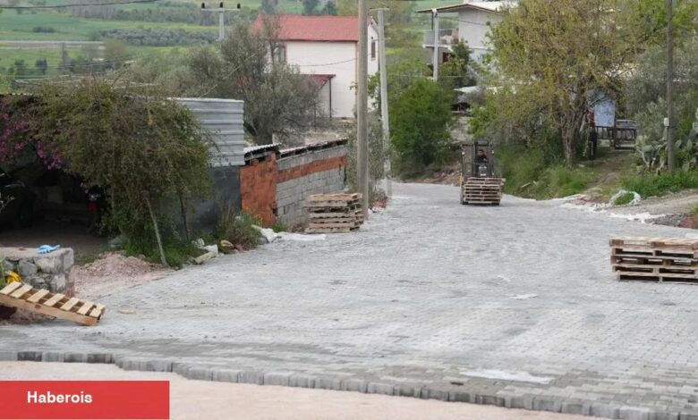 Muğla Dalaman'da Başkan Durmuş, parke çalışmalarını inceledi