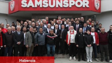 Samsunspor'da bayramlaşma merasimi düzenlendi
